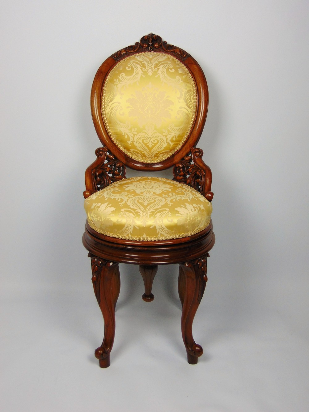 A very fine Victorian music Harpist Chair View VIII