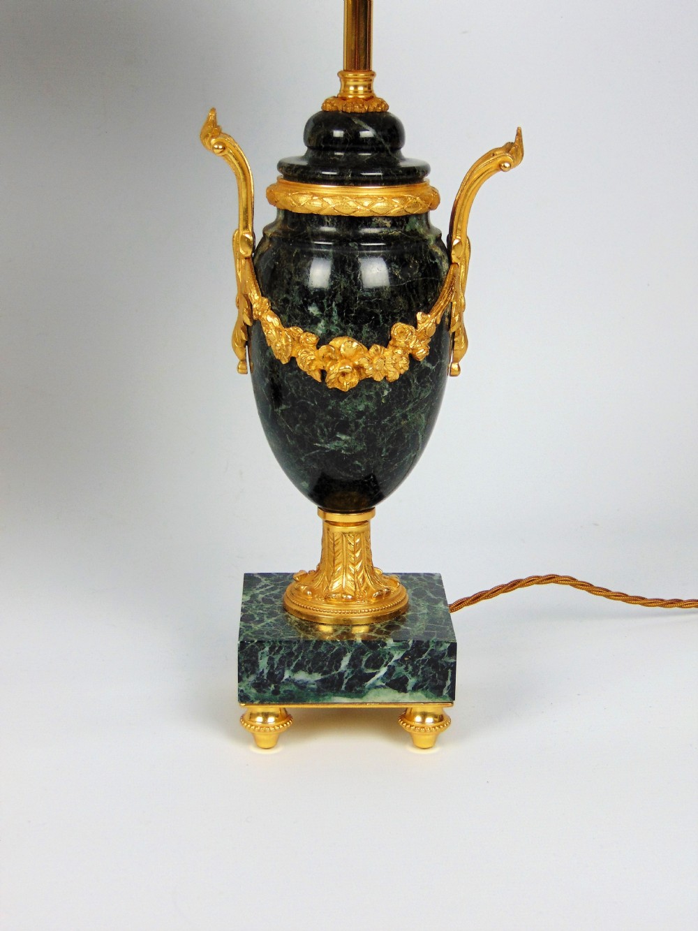 A fine pair of marble lamps  View III