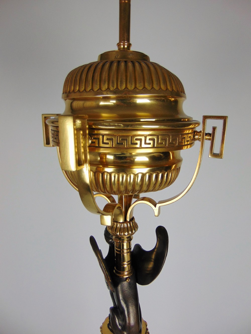 A quality Gilt and bronze Standard lamp View XI