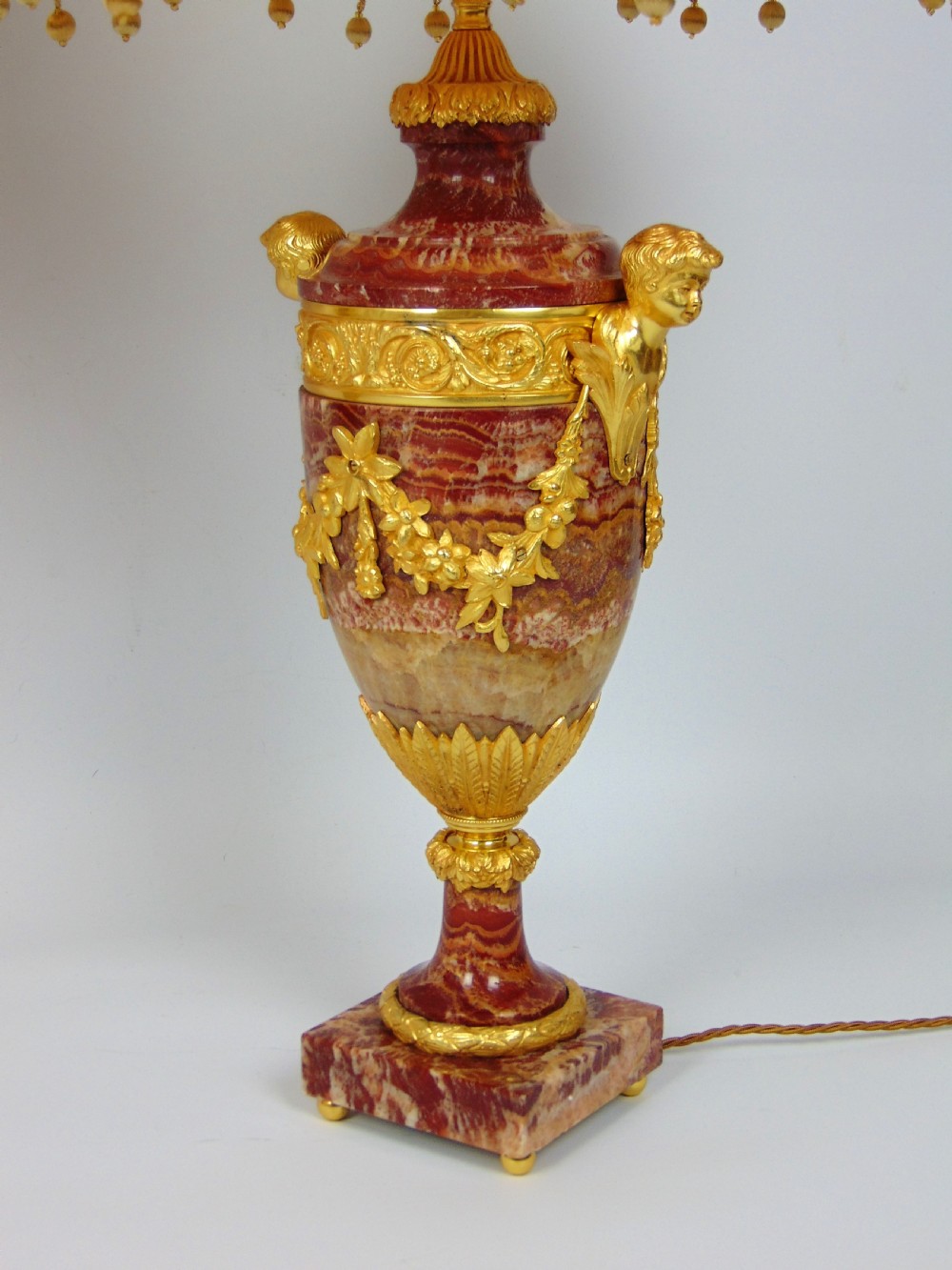 A superb Pair of marble lamps  View V
