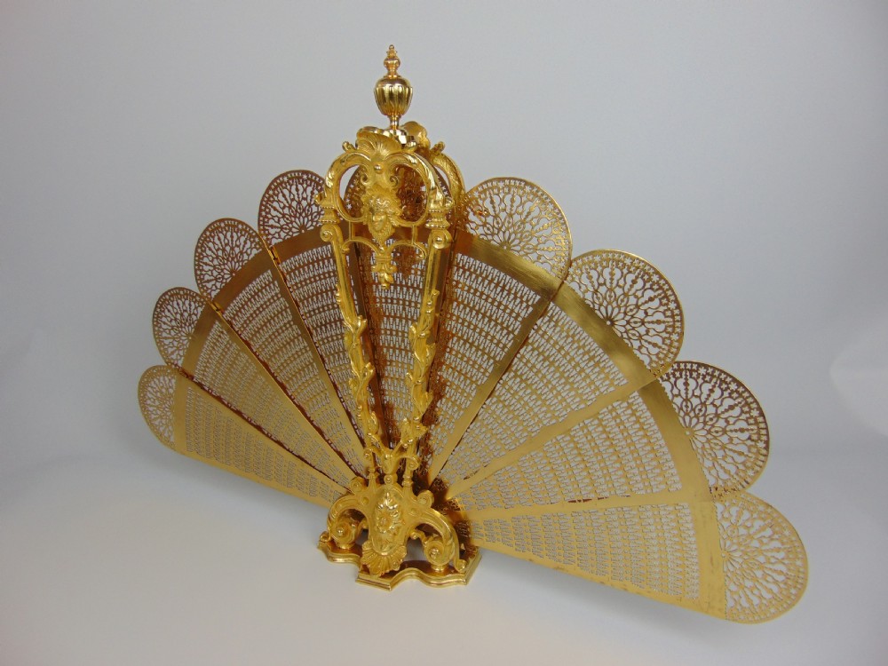 A peacock fire screen  View VII