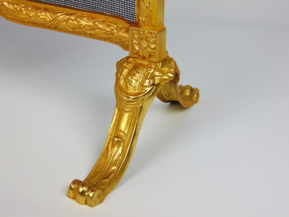 A Ormolu Fire screen  View VII