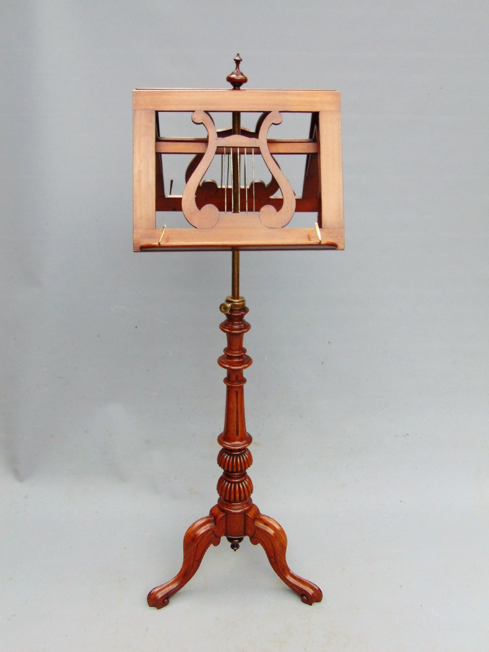 A walnut music stand 