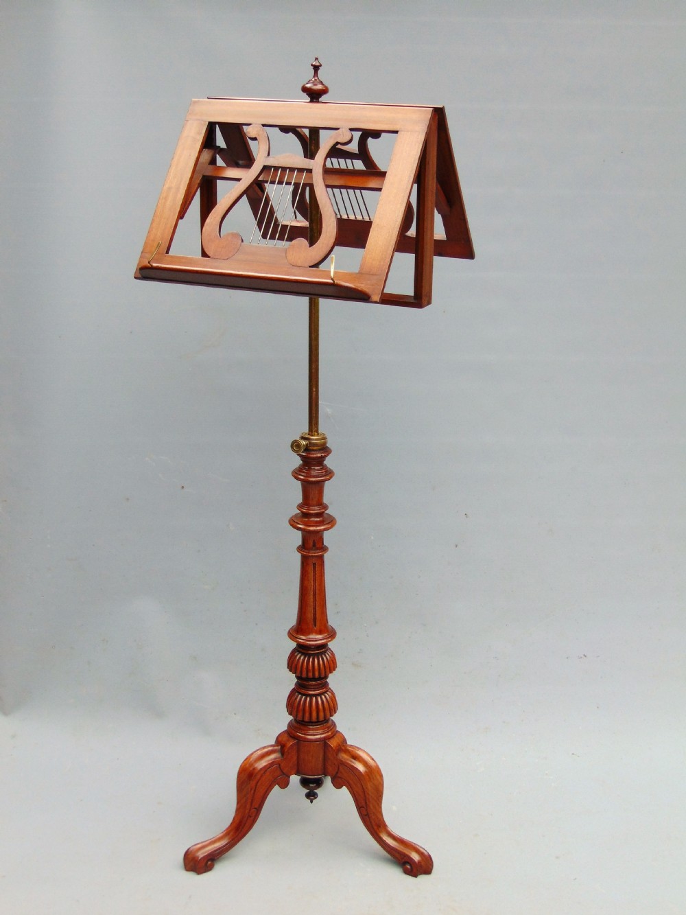 A walnut music stand  View II