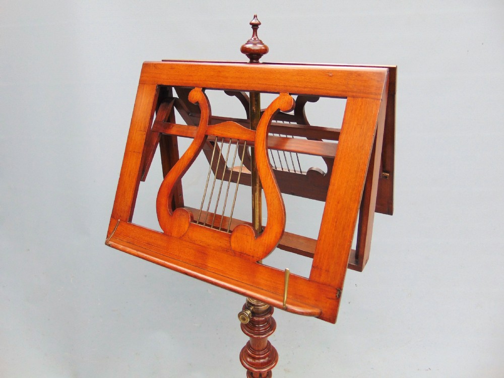 A walnut music stand  View IV