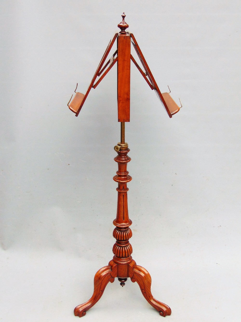 A walnut music stand  View V