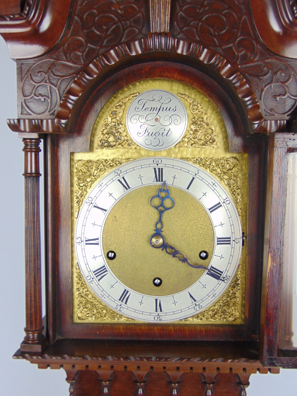 A quality Mahogany Grandmother clock View VIII