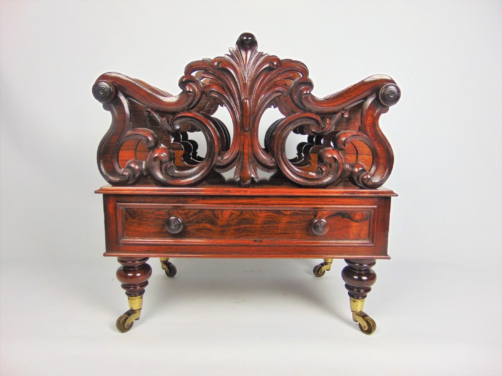 A Rosewood Canterbury made by Gillows