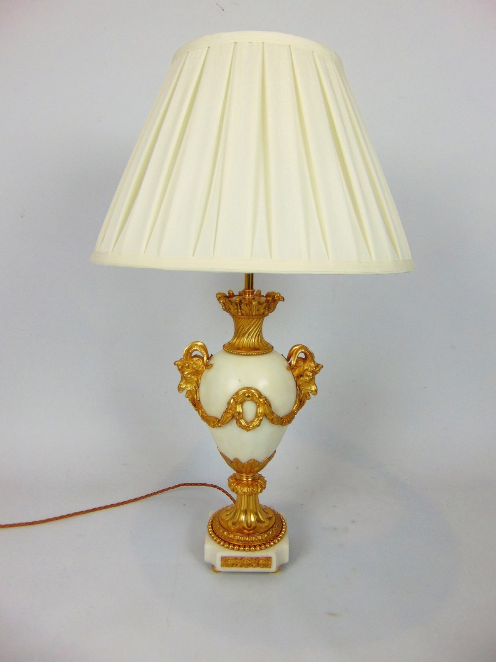 A pair of  white marble table lamps  View VII