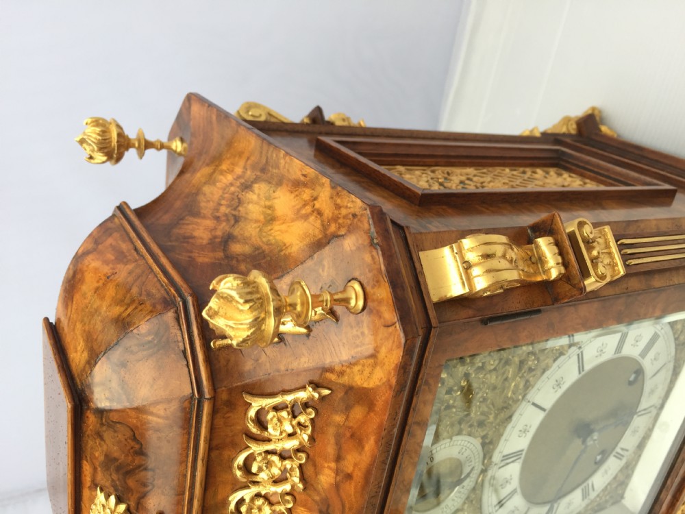 Lenzkirch Antique Burr Walnut Bracket Clock View IV