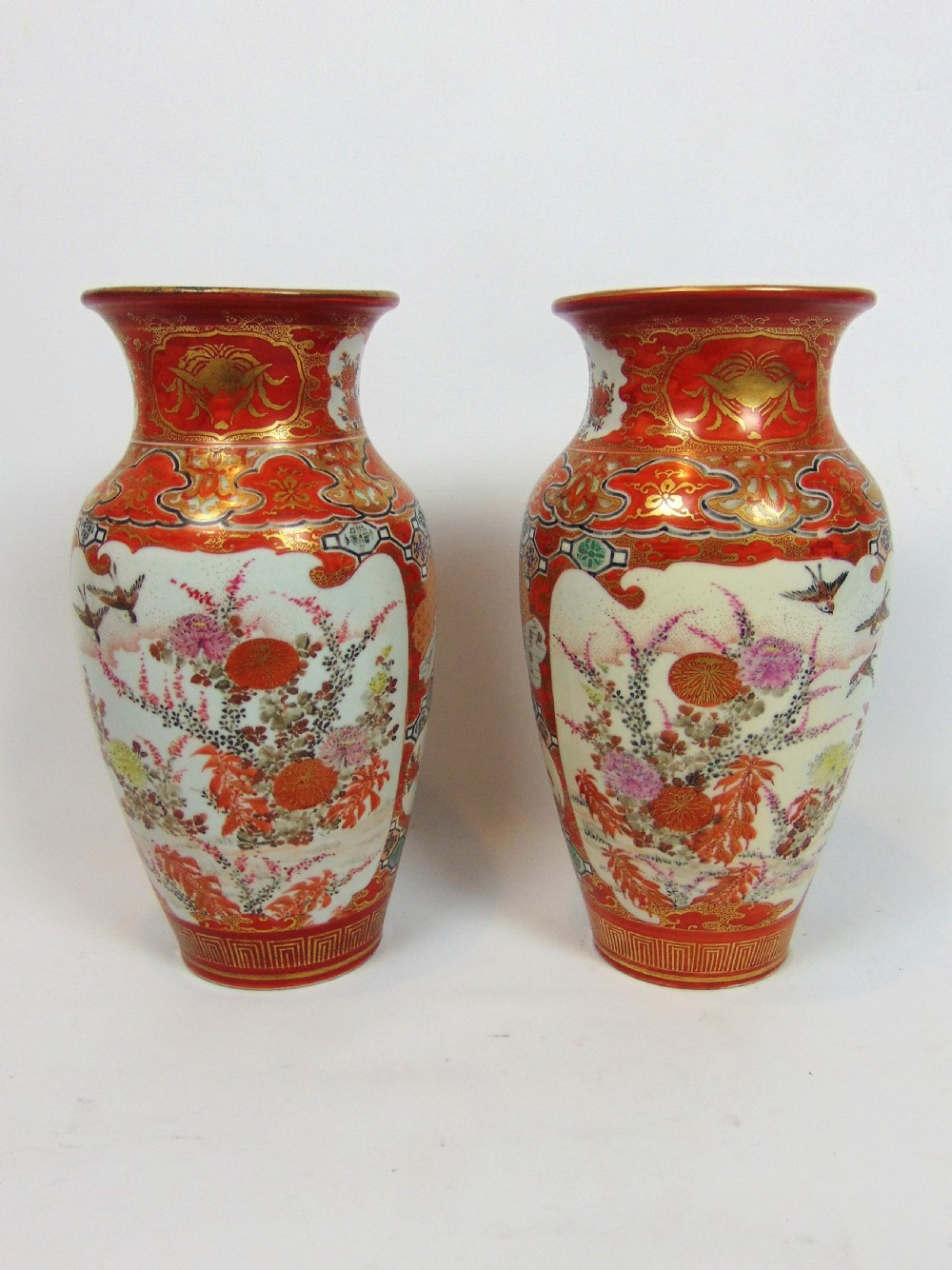 a pair of kutani vases  View II