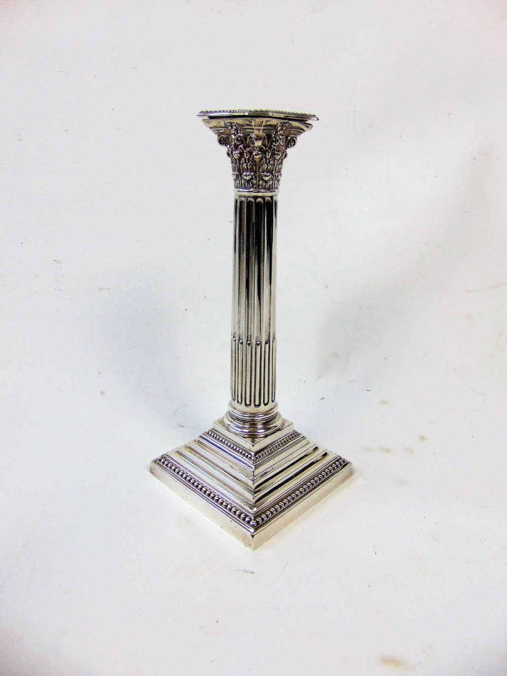  a fine pair pair of silver candlesticks by barker bros View IV