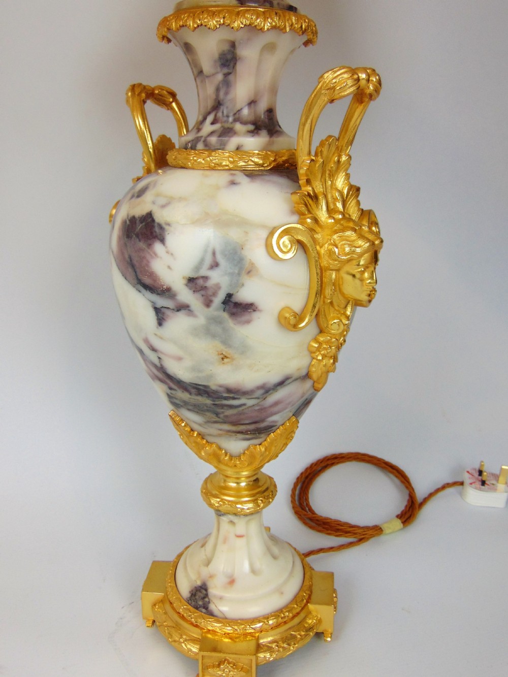 A large pair of marble table lamps  View IV