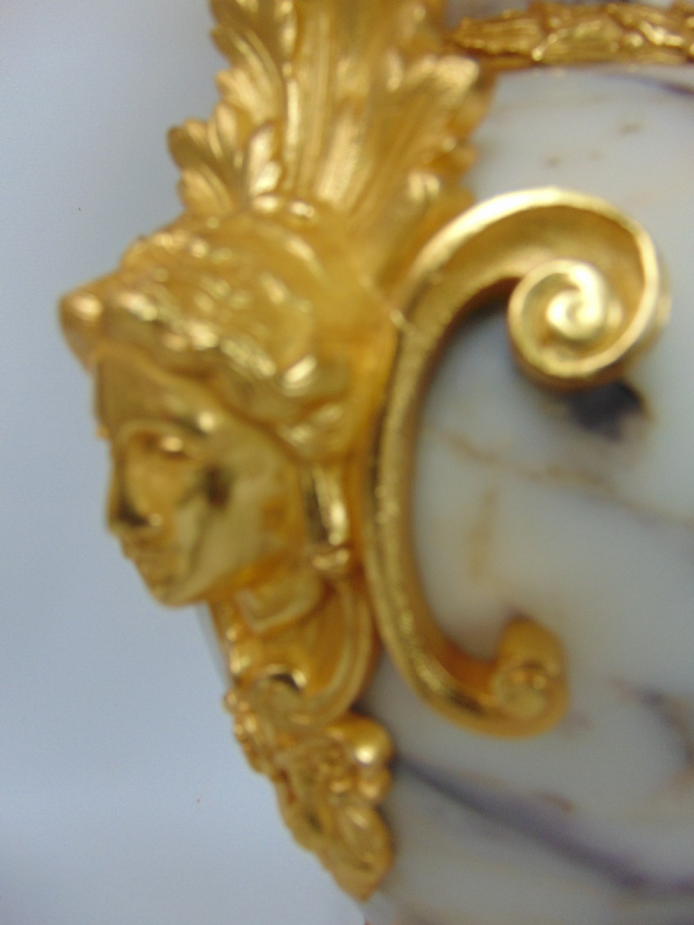 A large pair of marble table lamps  View V