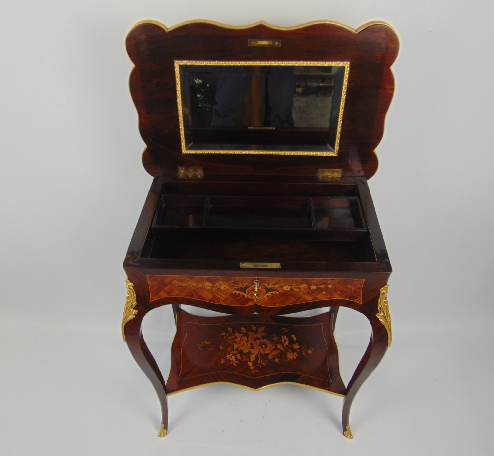 A stunning marquetry side table  View VII