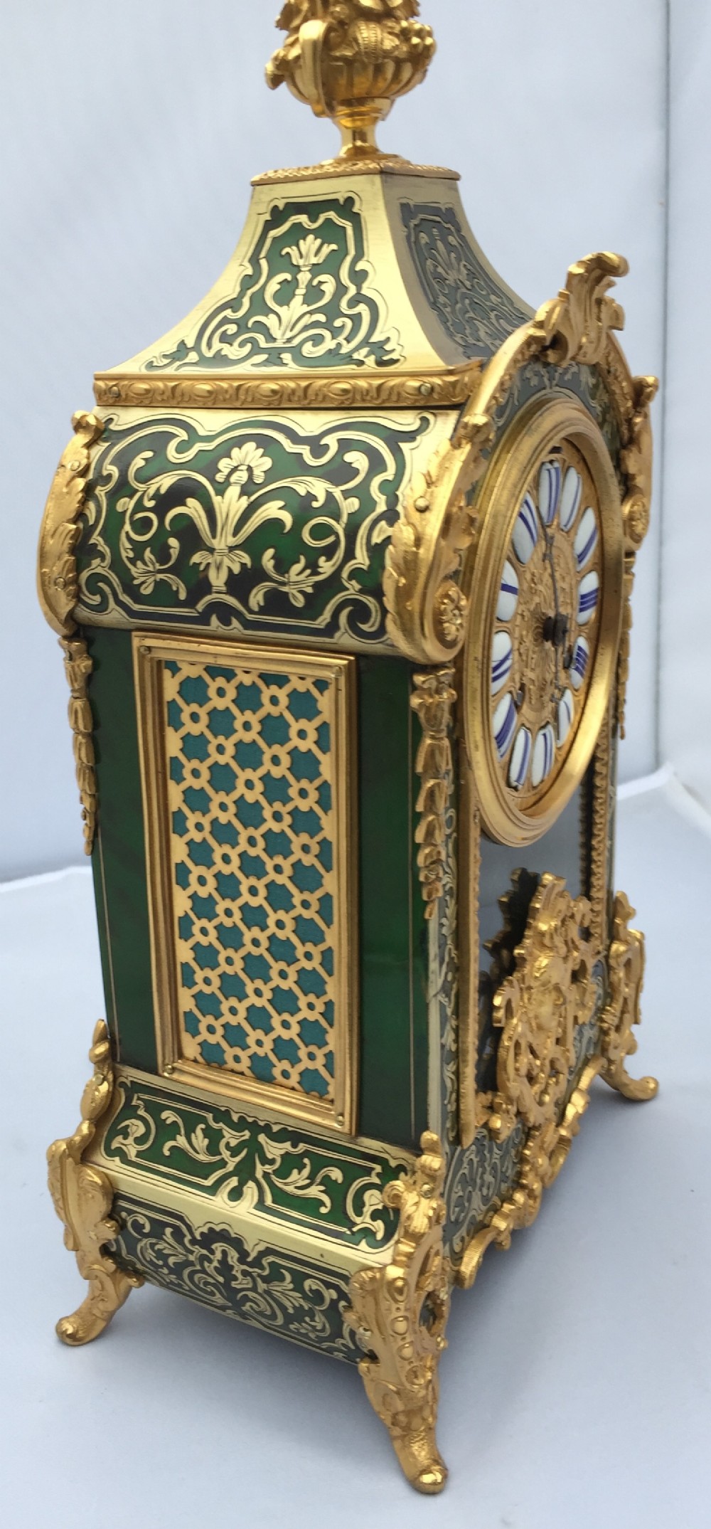 Green Boulle Clock