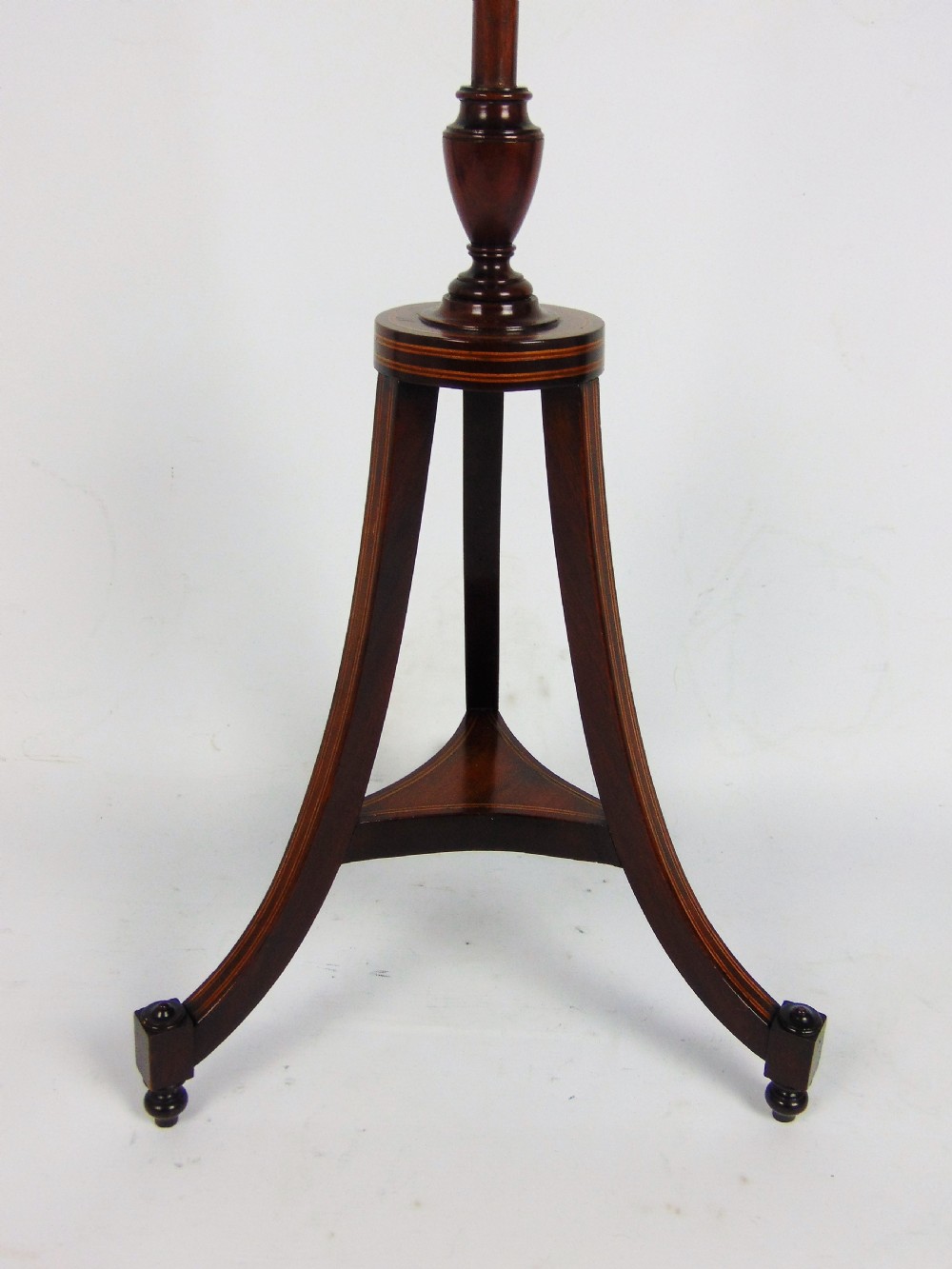 A quality mahogany pole screen View VI