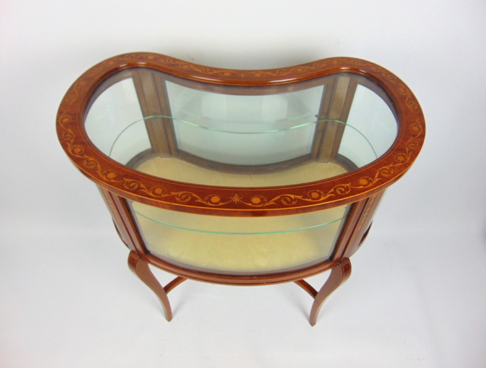 A most elegant mahogany bijouterie display cabinet  View V