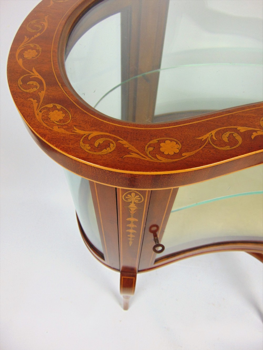 A most elegant mahogany bijouterie display cabinet  View VII