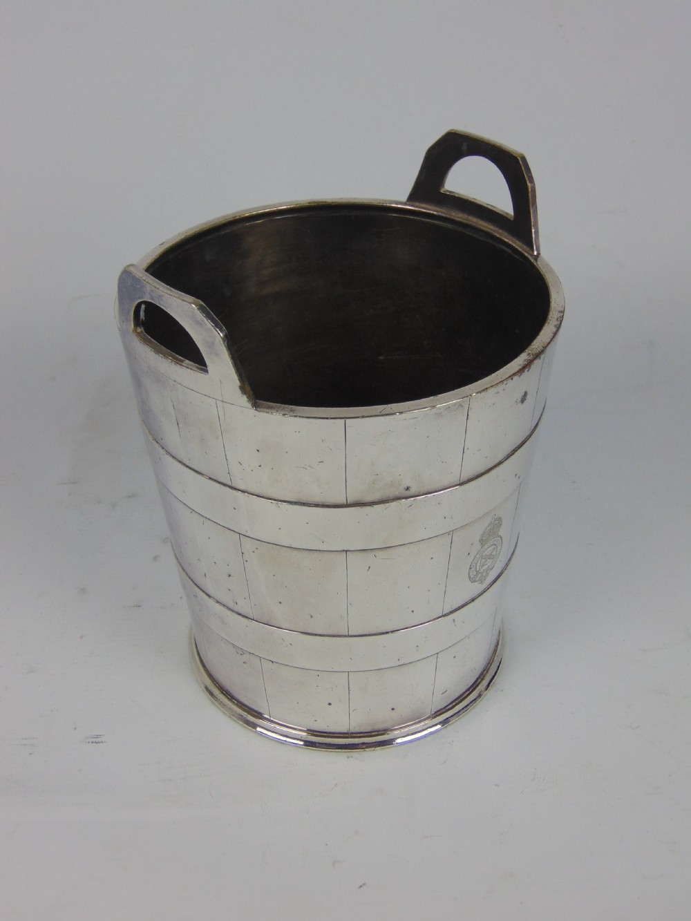 A packet Steam Company silver plated cooler by Mappin & Webb  View II