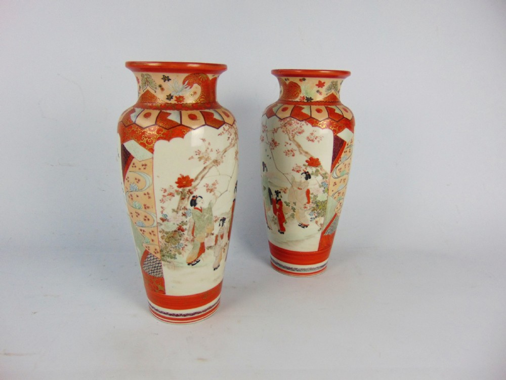 a large pair of kutani vases  View II