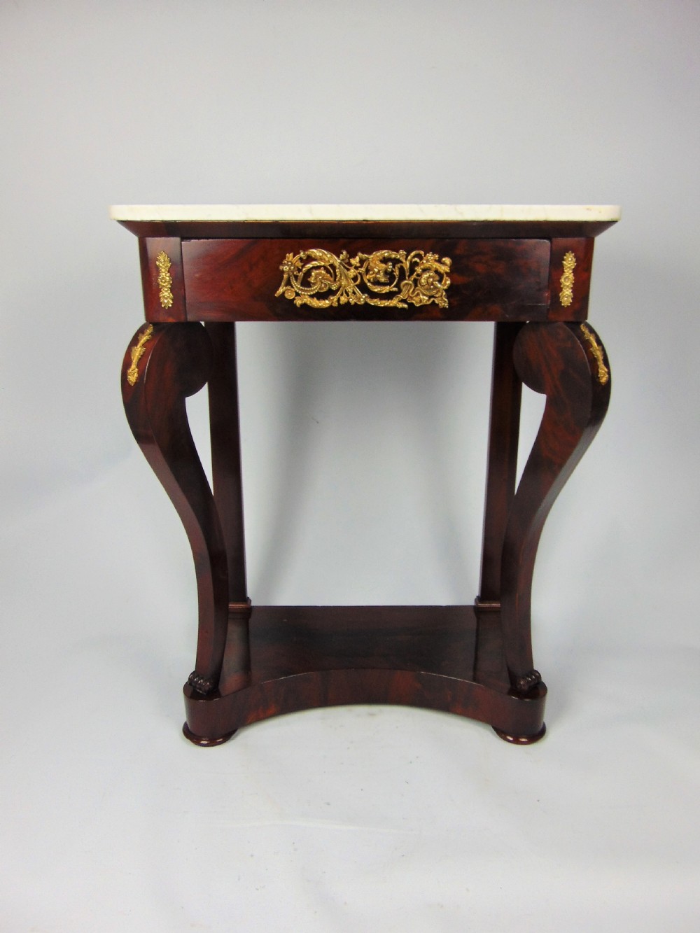 A mahogany console table 