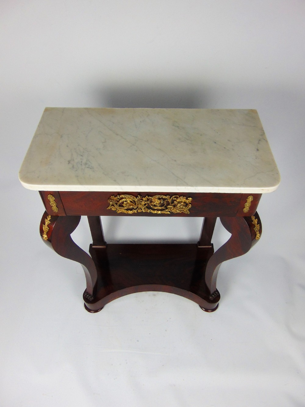 A mahogany console table  View V