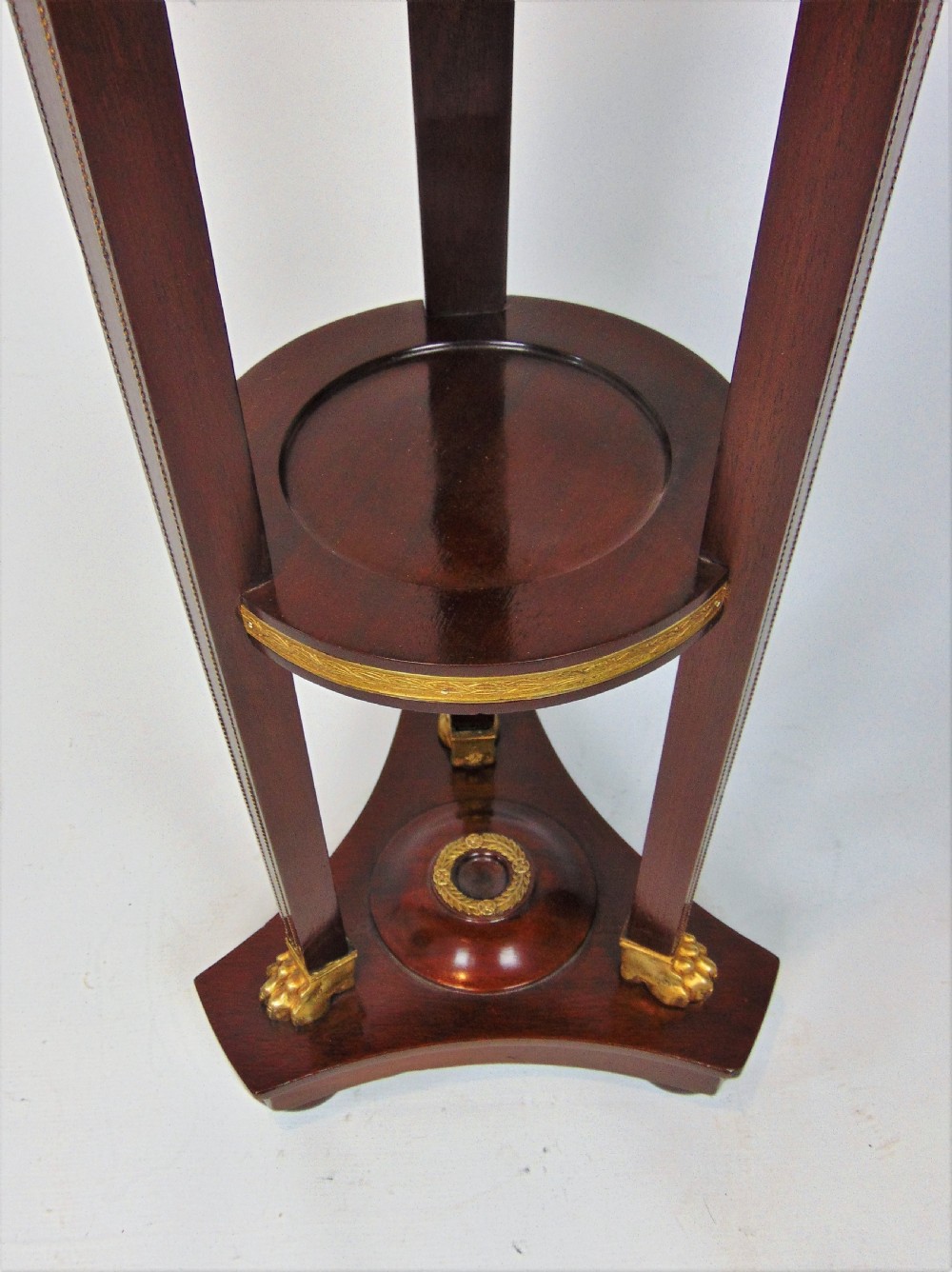 a mahogany Empire style torchere  View V
