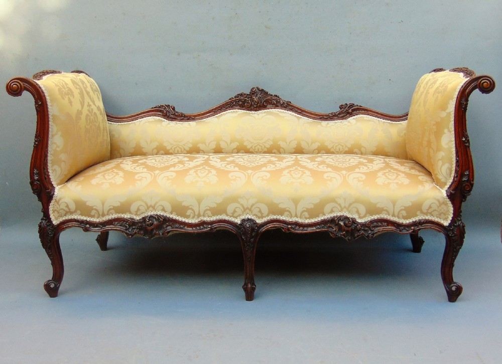 a most exquisite victorian walnut settee 