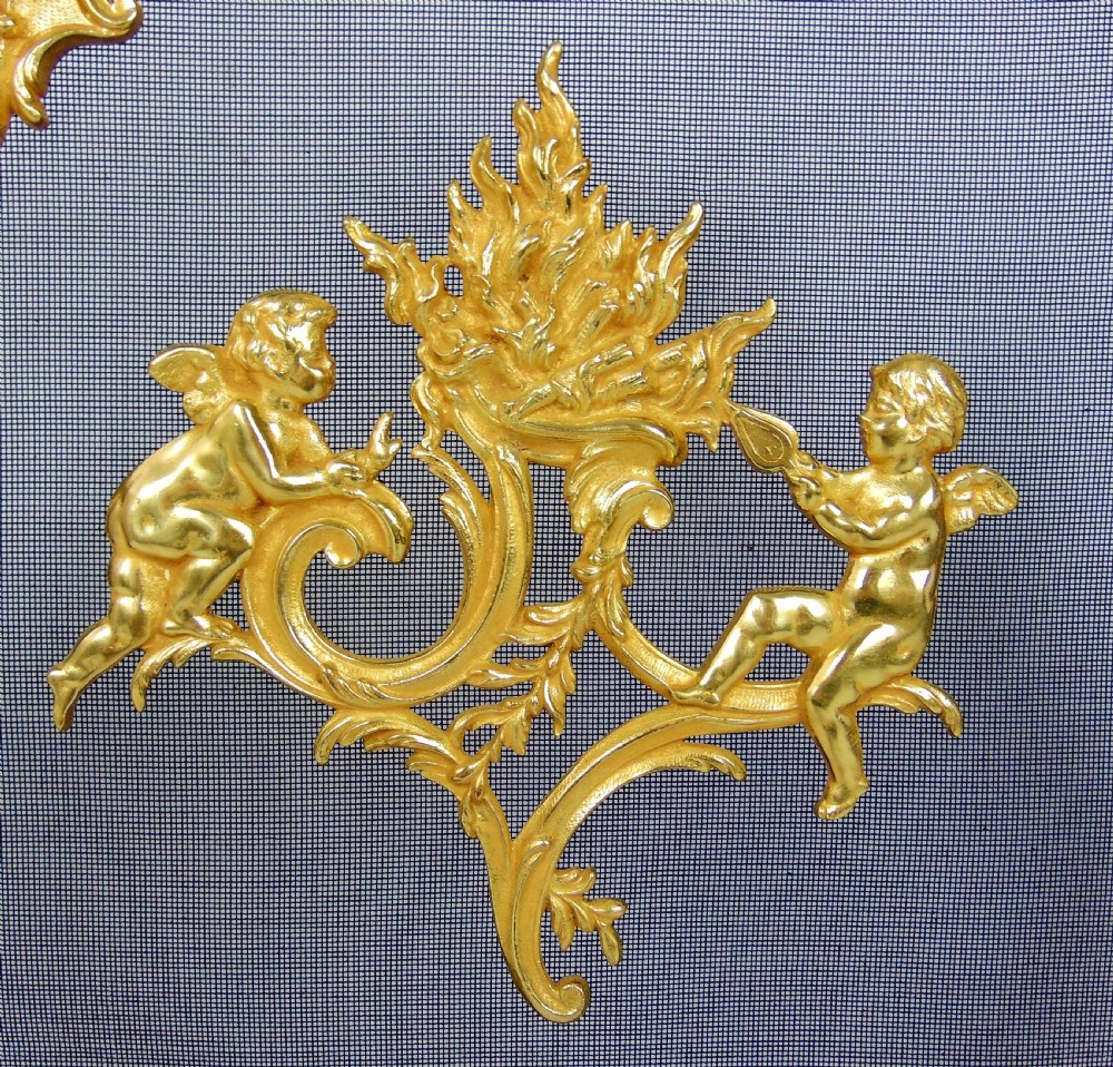 A fantastic gilt bronze fire screen  View II