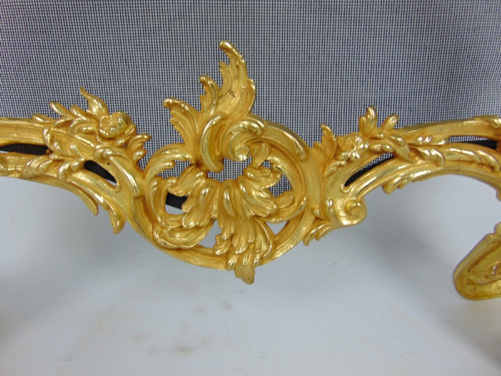 A fantastic gilt bronze fire screen  View III