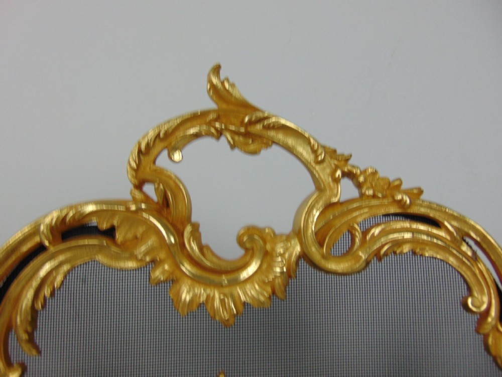 A fantastic gilt bronze fire screen  View IV