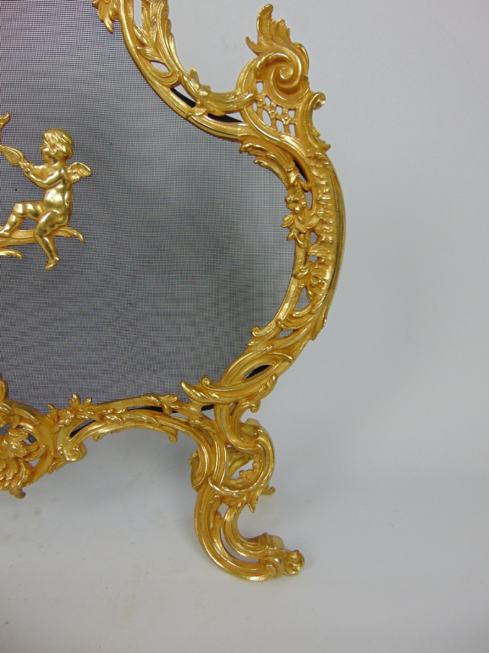A fantastic gilt bronze fire screen  View V
