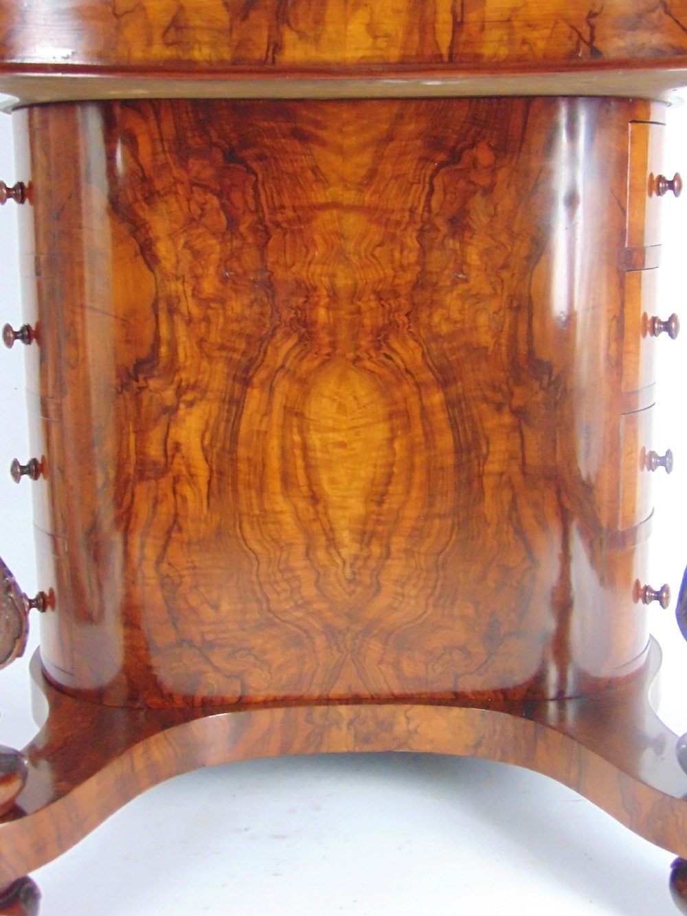 A exceptional Victorian walnut davenport desk View XII