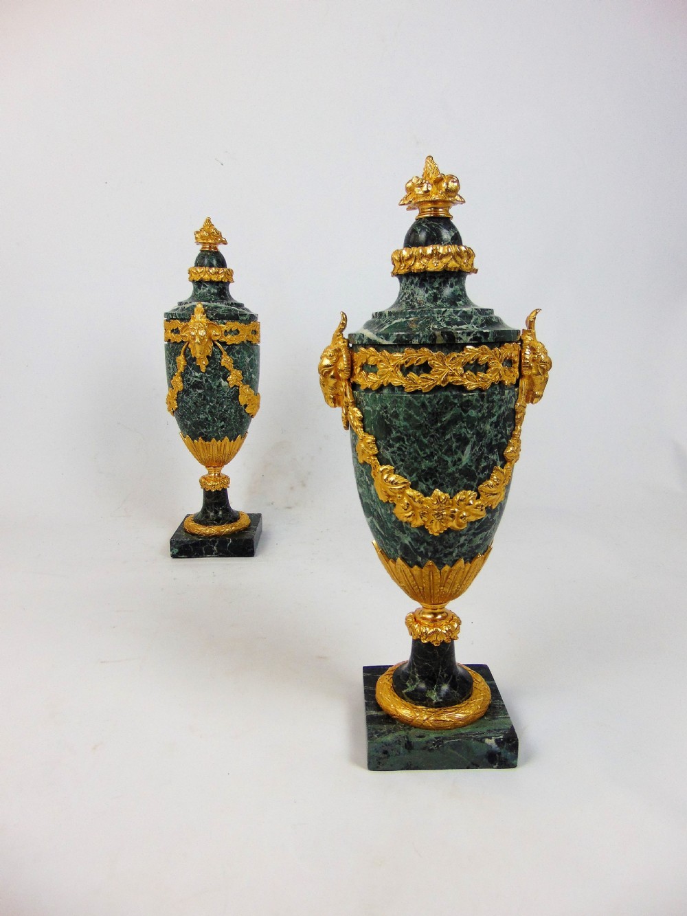 A most elegant pair of marble cassolette  View III