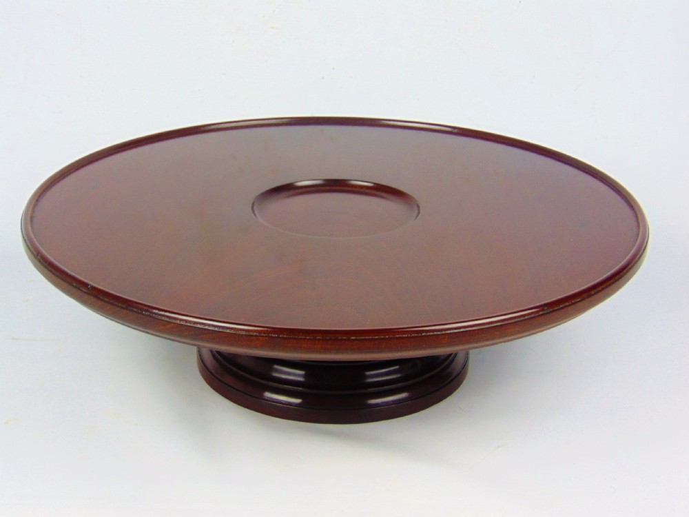 A large Mahogany Lazy Susan Suzie 