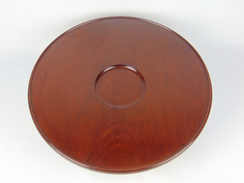 A large Mahogany Lazy Susan Suzie  View II