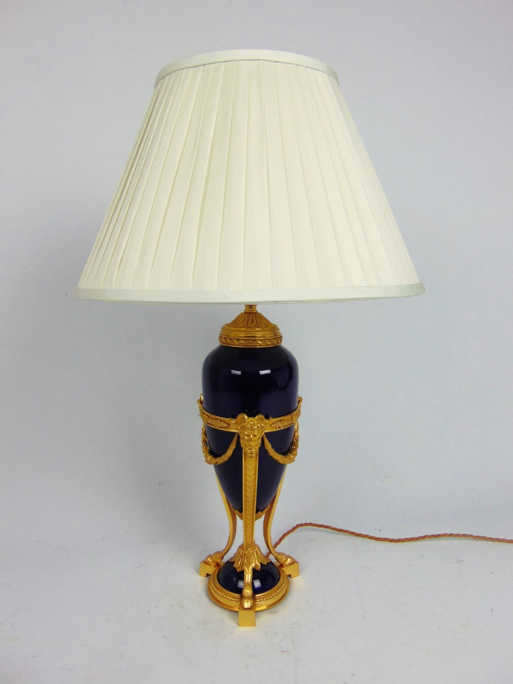 A most elegant gilt mounted table lamp View II