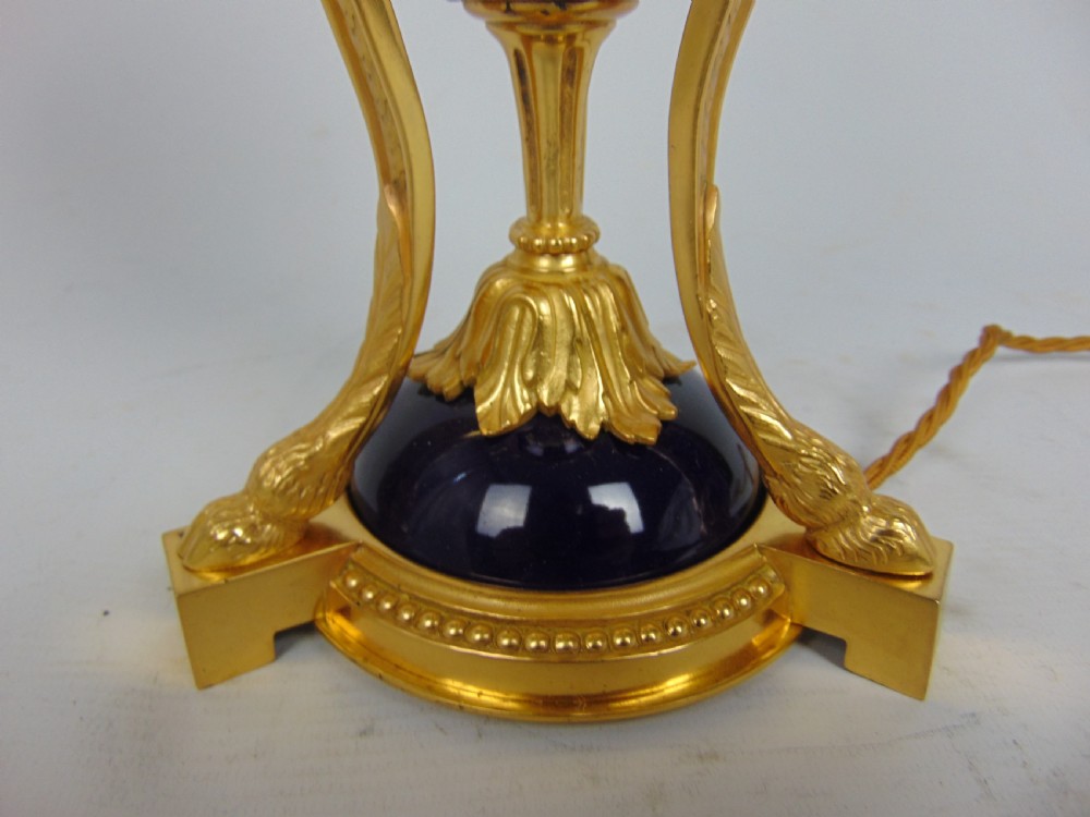 A most elegant gilt mounted table lamp View IV