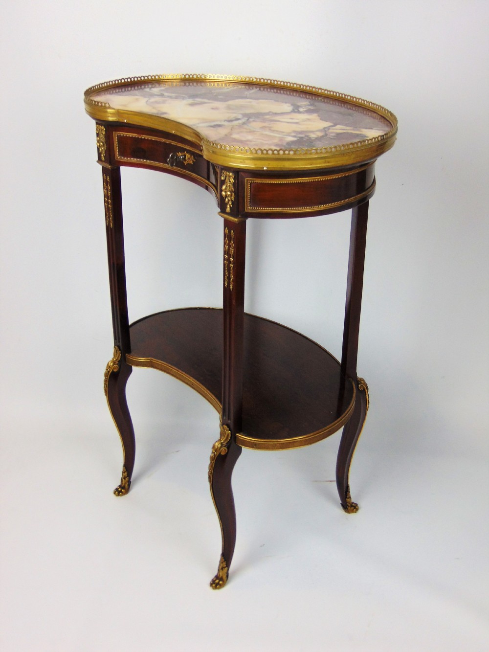 A quality mahogany side table stamped Edwards & Roberts  View II