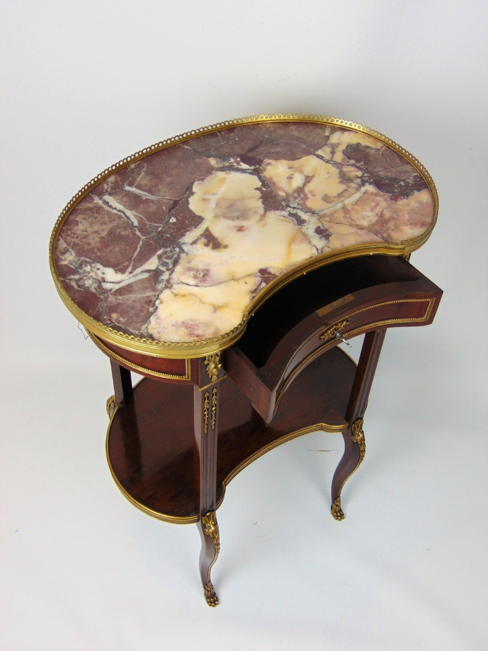 A quality mahogany side table stamped Edwards & Roberts  View III