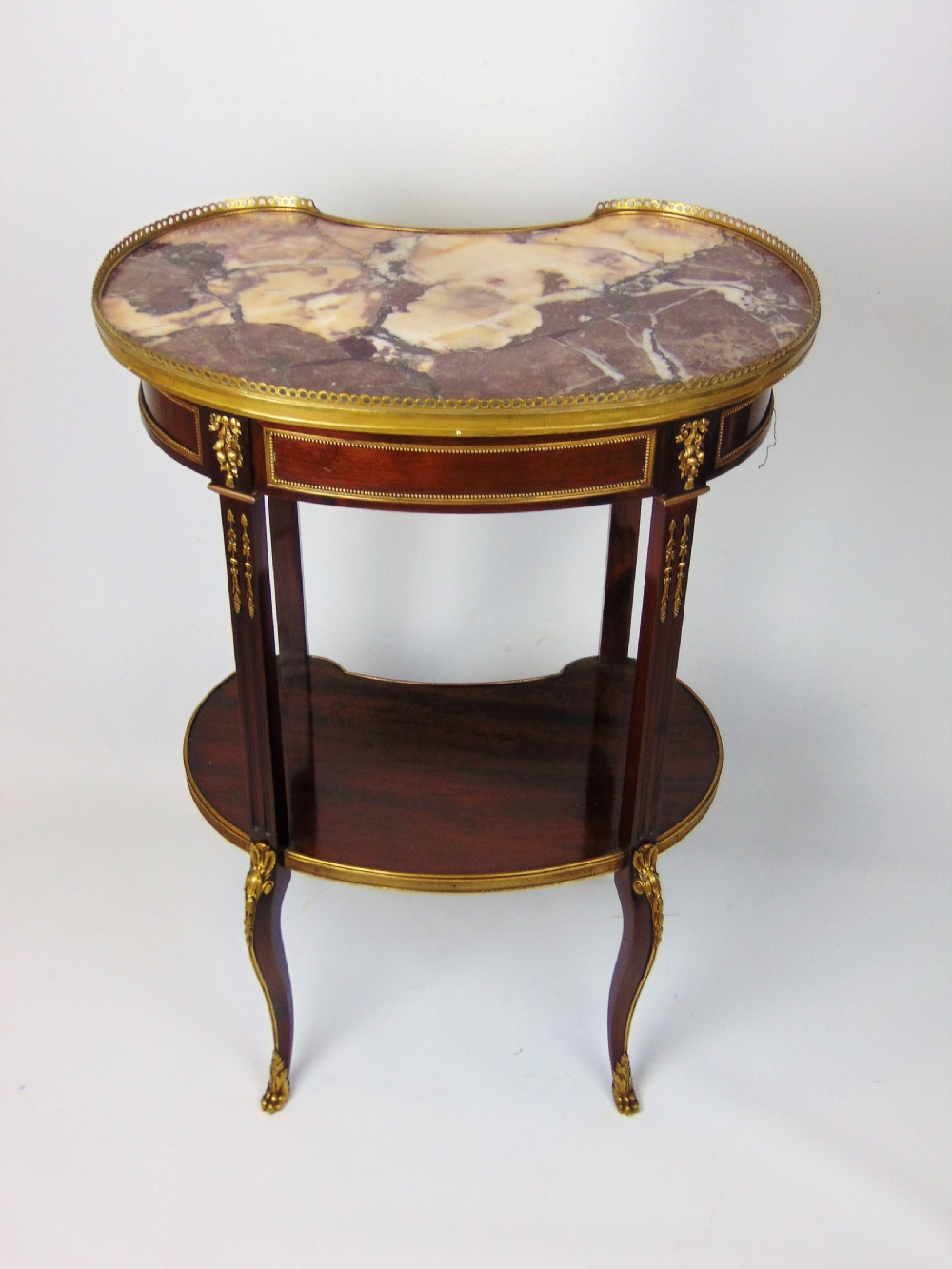 A quality mahogany side table stamped Edwards & Roberts  View VI