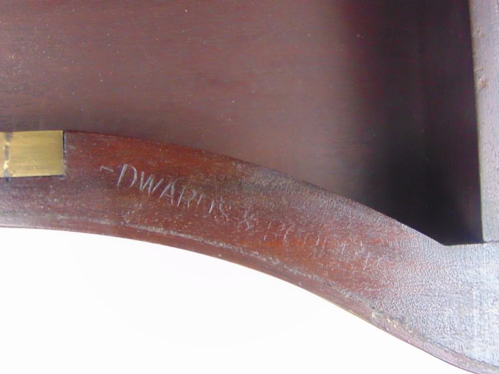 A quality mahogany side table stamped Edwards & Roberts  View VII