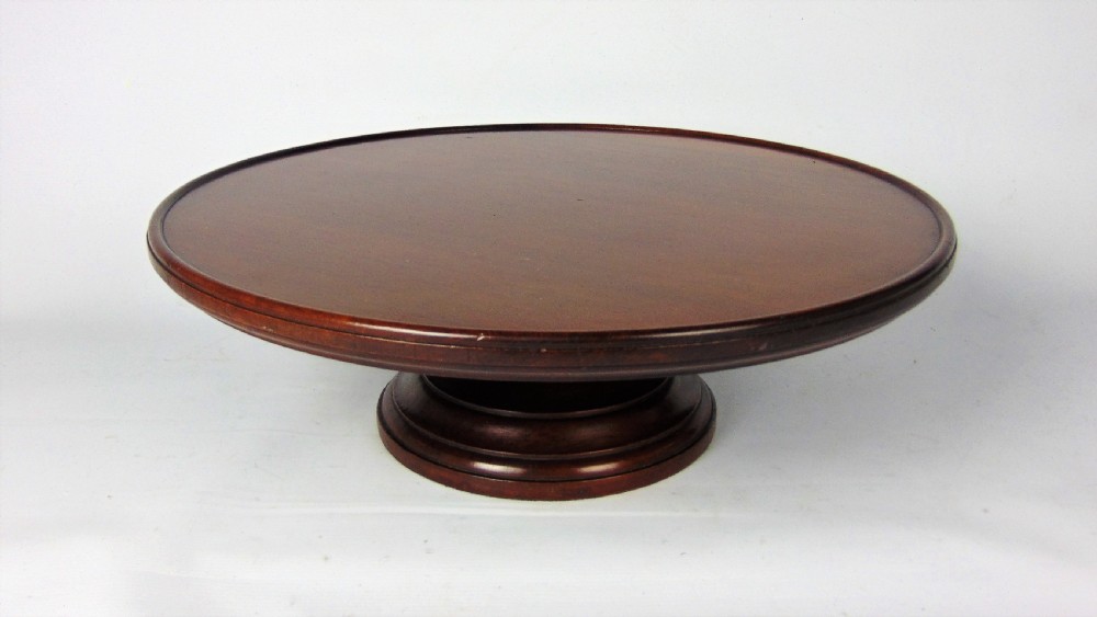 A large Mahogany Lazy Susan