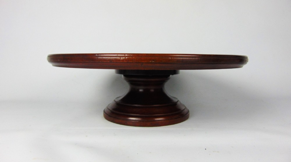 A large Mahogany Lazy Susan View III