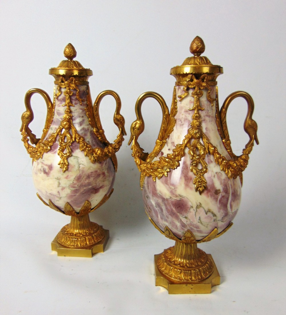 A Pair of marble 19th century
Cassolettes  View II