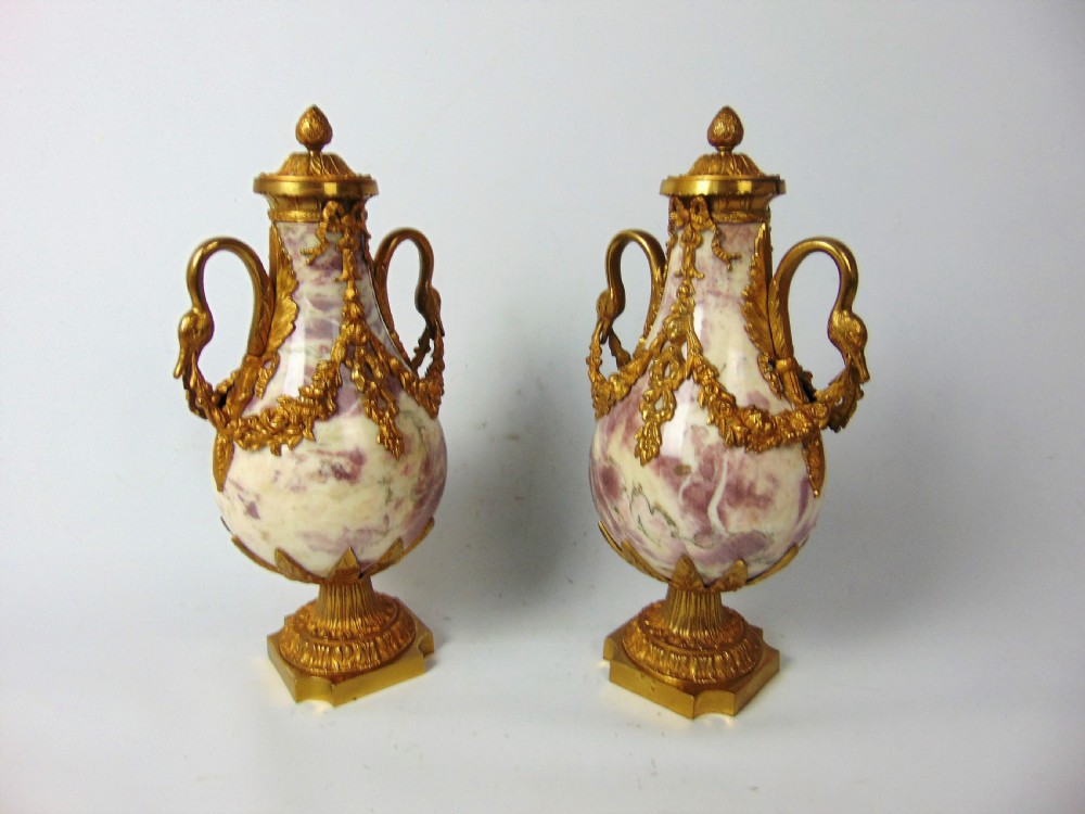 A Pair of marble 19th century
Cassolettes  View III