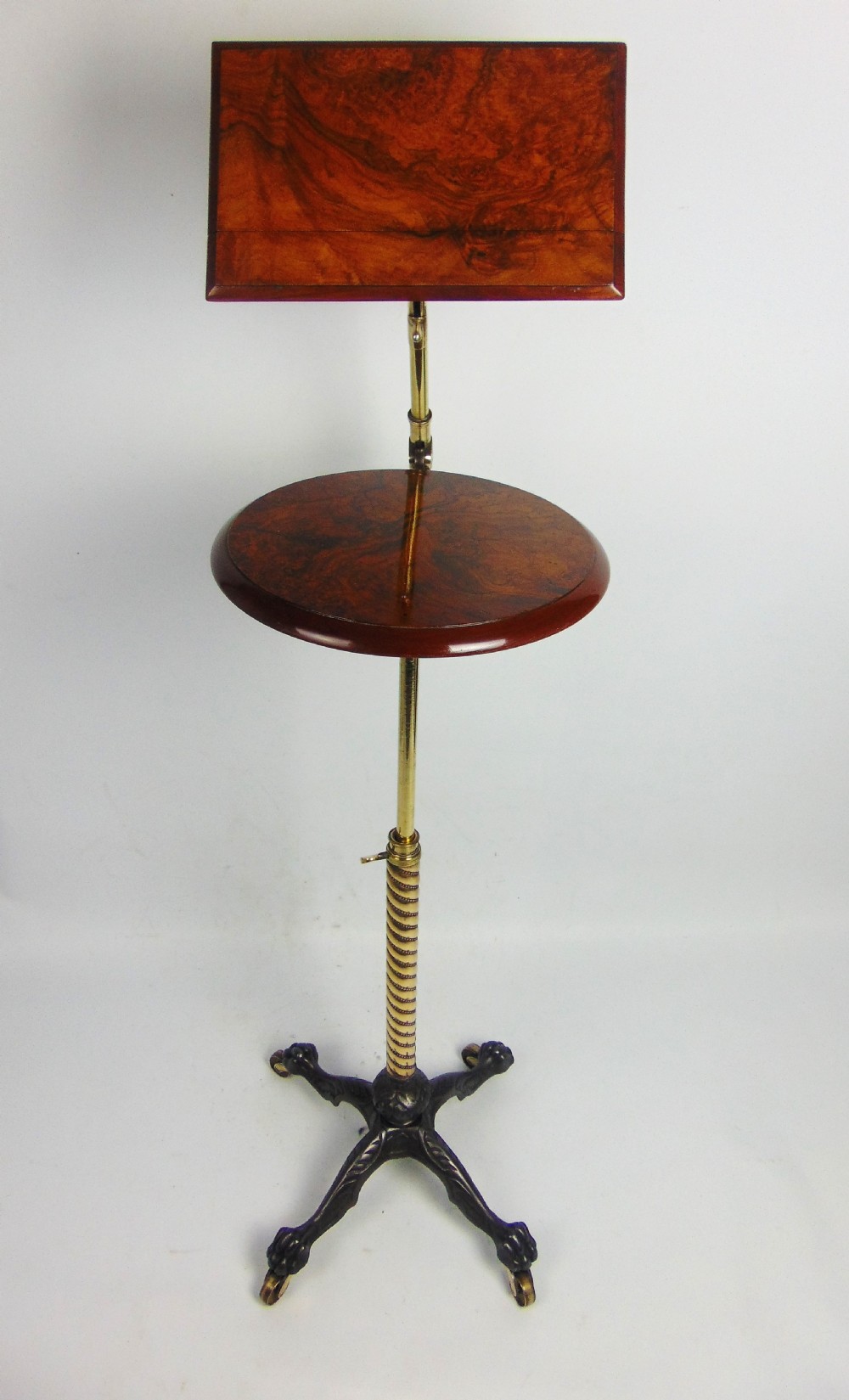 A quality John Carter Walnut Reading Music  Stand 