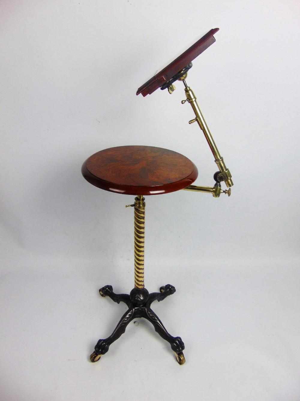 A quality John Carter Walnut Reading Music  Stand  View II