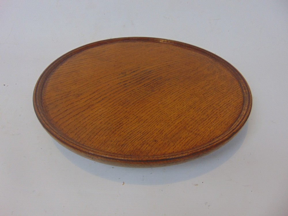 Antique Oak Lazy Susan  View II